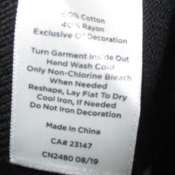 Talbots Black Champagne Button Down Sweater Ladies Large - Picture 3 of 8